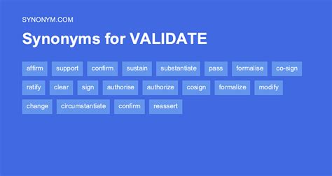 validate antonyms|validated thesaurus.